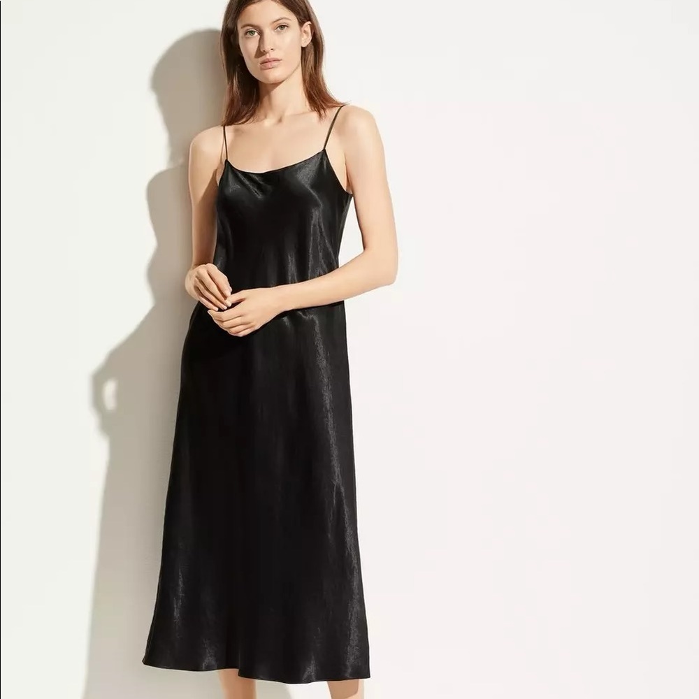Vince satin slip dress xs